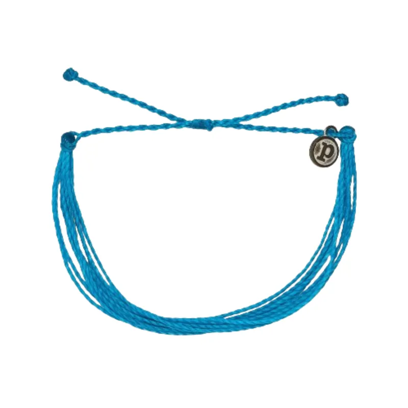 Pura Vida Bright Solid Original Bracelet in Neon Blue